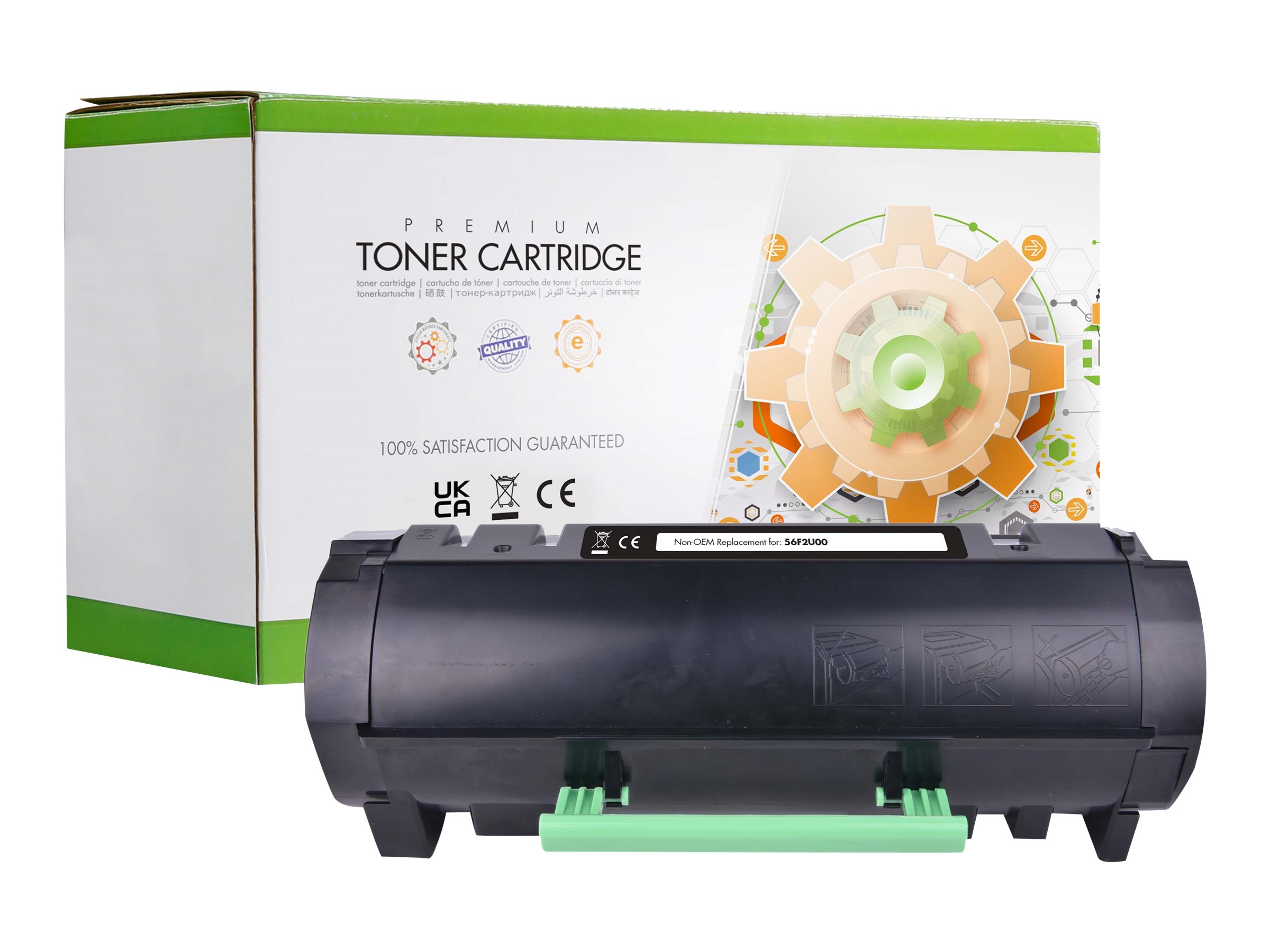 STATIC Toner cartridge compatible with Lexmark 56F2U00 black compatible 25.000 pages
