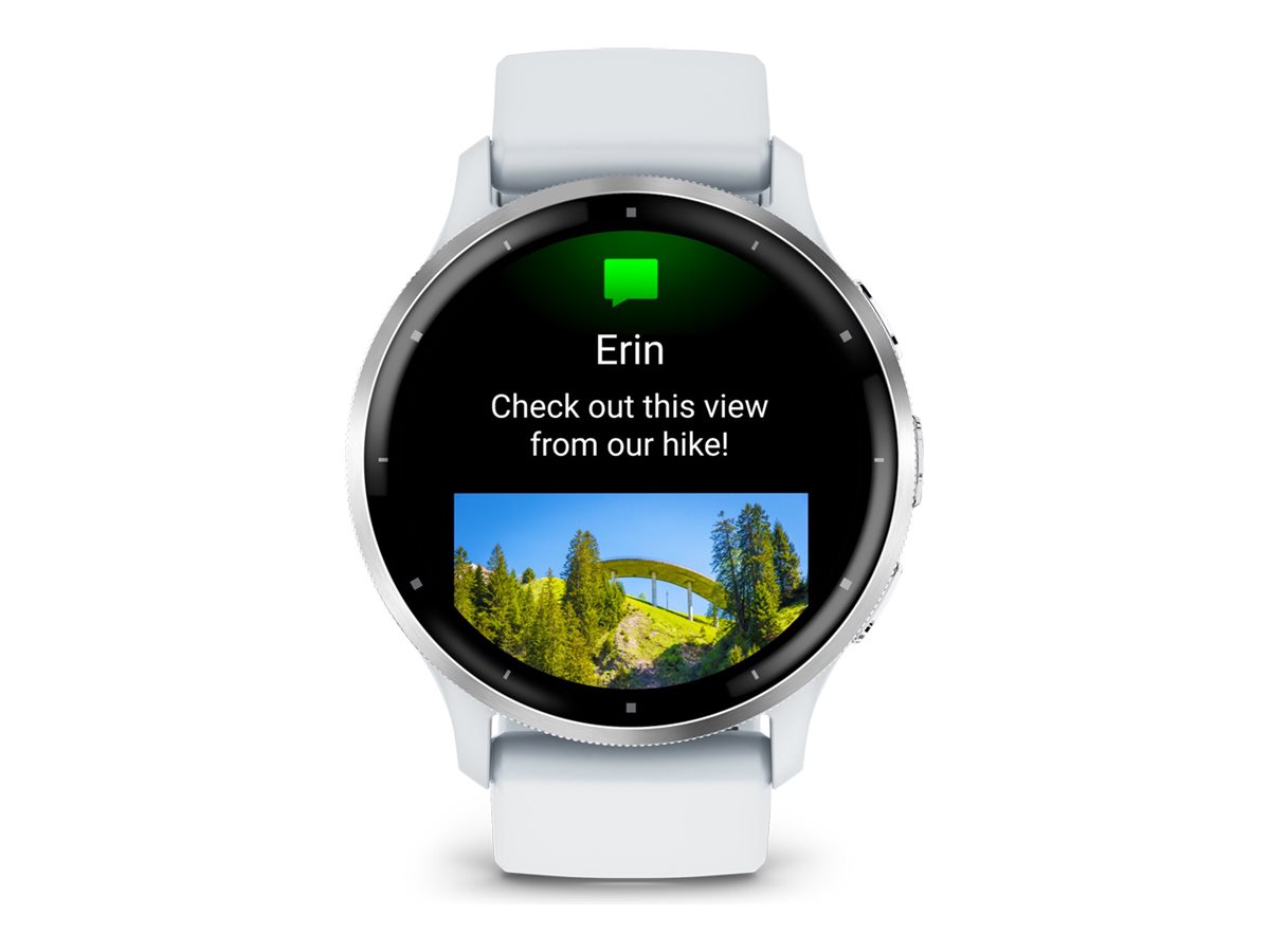 GARMIN Venu 3 Smartwatch steinweiss, silber
