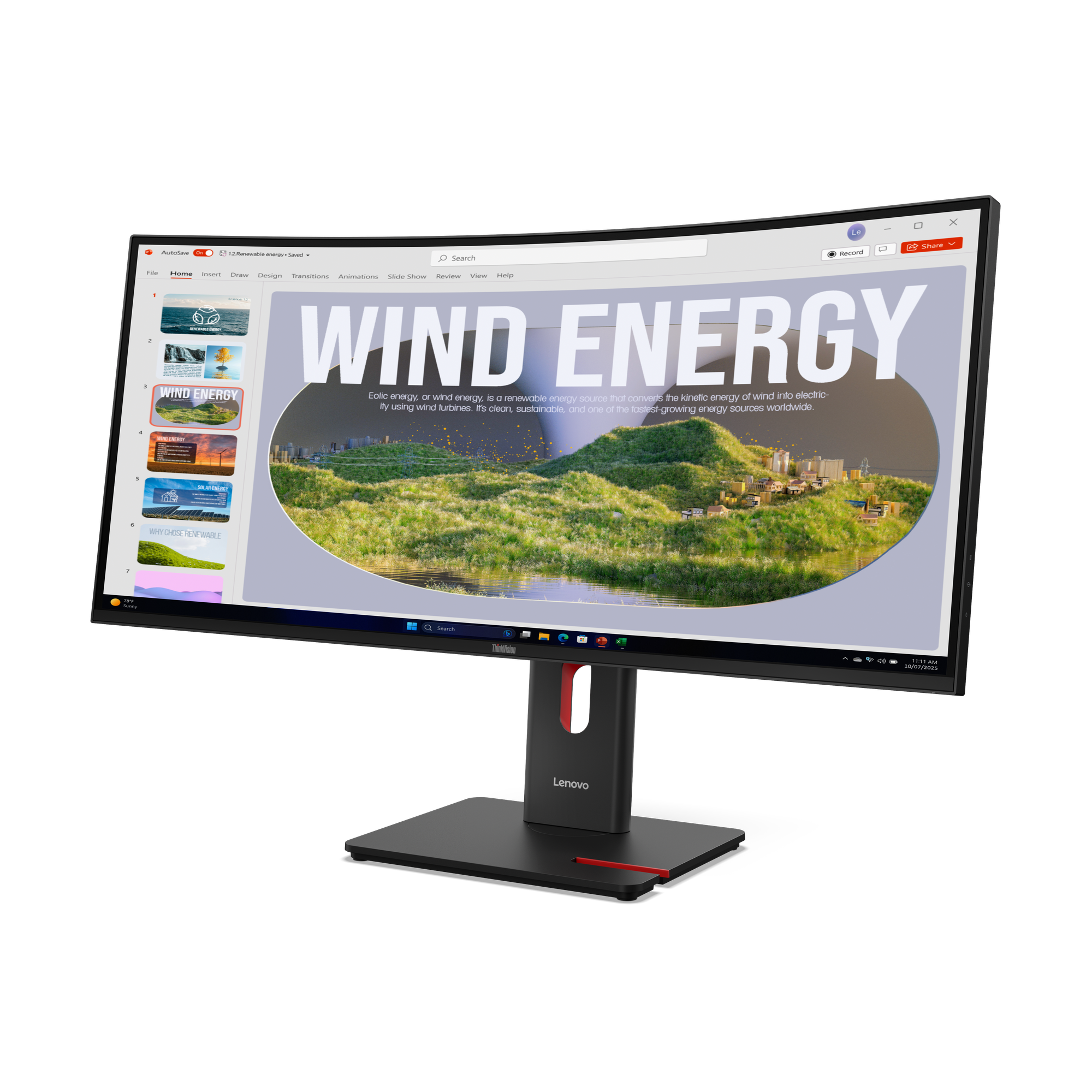 Lenovo ThinkVision T34WD40 LEDMonitor 86,4cm 34 curved