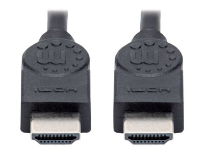 MANHATTAN High Speed HDMI-Kabel ARC 3D 4K30Hz HDMI-Stecker auf HDMI-Stecker geschirmt schwarz 1,5m