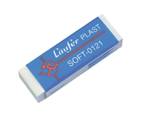 Laeufer Radiergummi Plast Soft weiss, 1 St