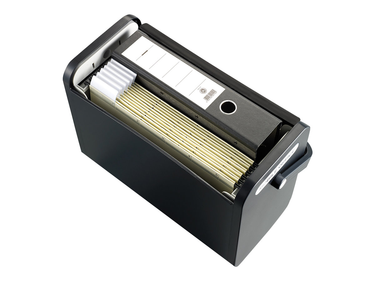 Helit Hängeregister-Box A4 25 Akten Schwarz