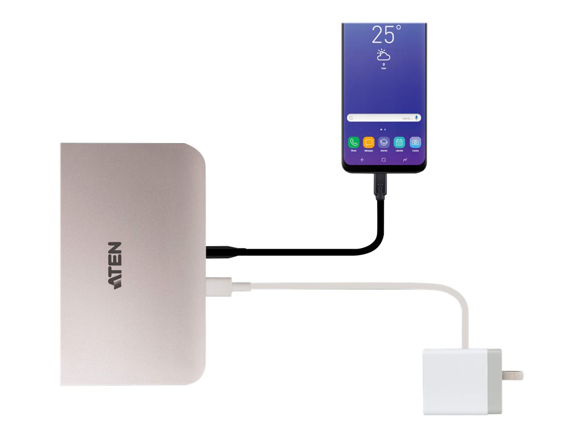 ATEN UH3235 USBC 4K Ultra Mini Dock mit Power Passthrough