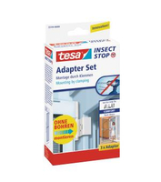 tesa Klemmscharnier fuer Fliegengitter Insect Stop Alu Comfort Adapter Set weiss