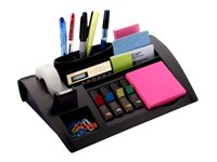 Post-it® Schreibtisch-Organizer C50 silber ABS-Kunststoff 7 Faecher 25,6 x 16,8 x 6,8 cm