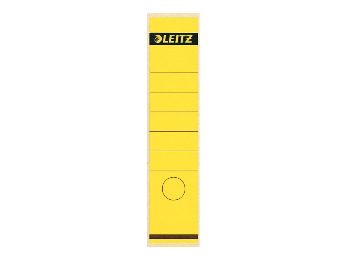 10 LEITZ Ordneretiketten 1640 gelb für 8,0 cm Rückenbreite 10 LEITZ Ordneretiketten 1640 gelb für 8,0 cm Rückenbreite