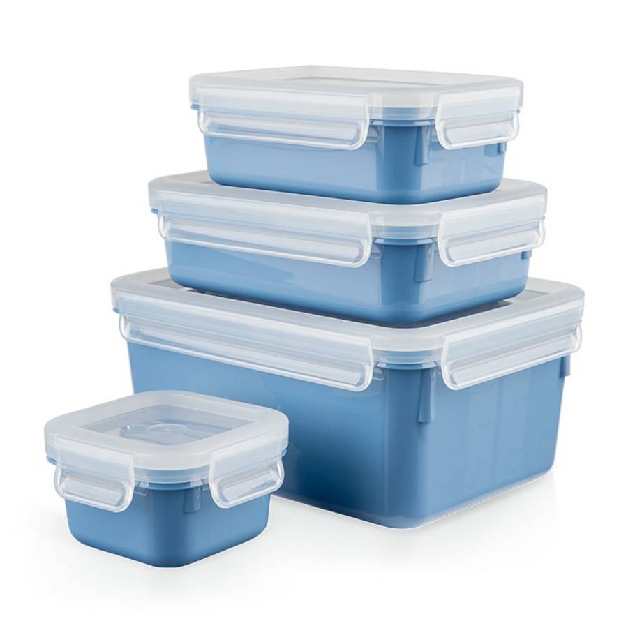 emsa FrischhaltedosenSet CLIP CLOSE blau 0,20,550,82,2 l, 1 Set