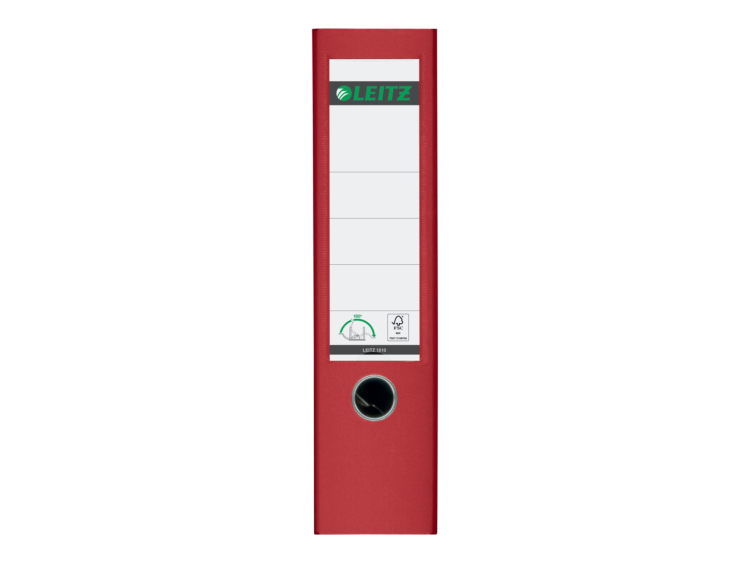 LEITZ 1010 Ordner rot Kunststoff 8,0 cm DIN A4