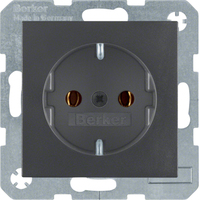 Berker Steckdose SCHUKO 47431606 anthrazit matt Berker Steckdose SCHUKO 47431606 anthrazit matt