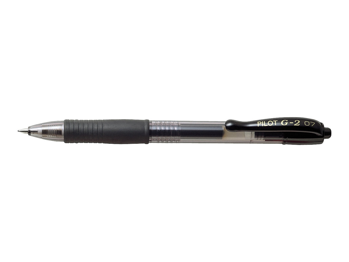 PILOT G2 Gelschreiber schwarz/transparent 0,4 mm, Schreibfarbe: schwarz, 1 St.