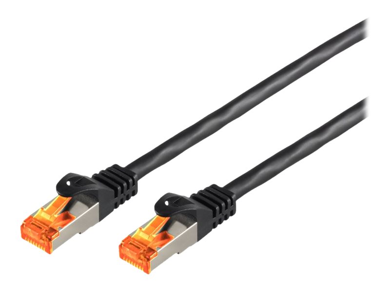 helos Outdoor Patchkabel S/FTP Cat 6a schwarz 45,0m