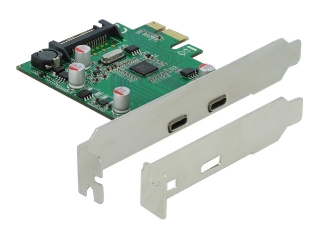 Delock PCI Express x1 Karte zu 2 x extern SS USB (USB 3.2 Gen 1) Type-C? Buchse
