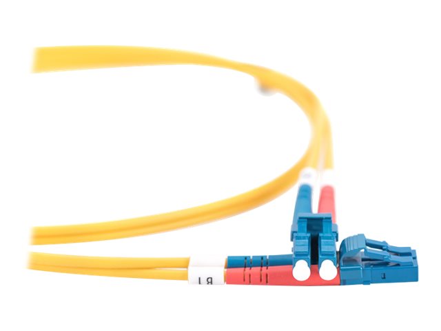 DIGITUS LWL Patchkabel LC/LC 09/125um Singelmode Duplex Halogenfrei mit Messprotokoll gelb 1m