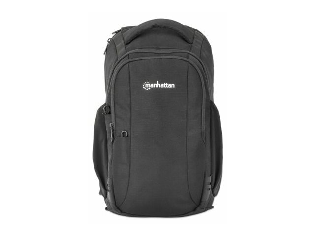 MANHATTAN Amsterdam Anti-Diebstahl Laptop-Umhängetasche 33,8cm 13,3Zoll Rucksack mit einzelnem Schultergurt wasserabweisend schwarz