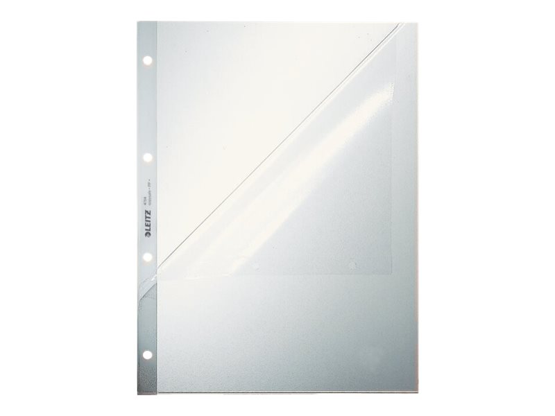 100 LEITZ Prospekthuellen 4784 DIN A4 transparent genarbt 0,13 mm