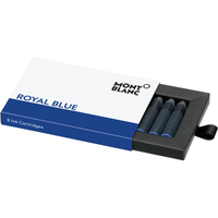 MONTBLANC Royal Blue Tintenpatronen fuer Fueller koenigsblau 8 St.