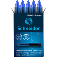 Schneider One Change Tintenrollerminen blau 0,6 mm 5 St. Schneider One Change Tintenrollerminen blau 0,6 mm 5 St.
