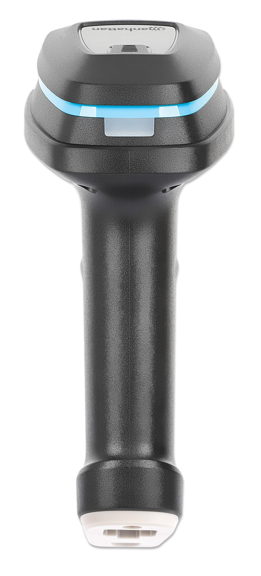 MANHATTAN 2D Long Range LEDBarcodescanner 50 mm Scanreichweite abnehmbares 1,8 m USBAKabel 60 Scanssec 100K Lux Schutzart IP52