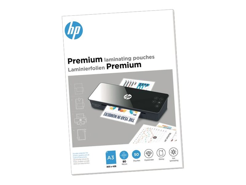 50 HP Premium Laminierfolien glÃ¤nzend fÃ¼r A3 80 micron