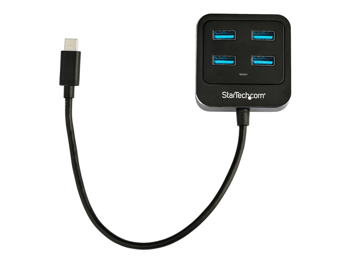 StarTech.com USB-C Hub 4 Port - USB Typ-C/ USB 3.1 Gen 2 Hub (10Gbit/s) - Bus powered - USB Type-C Verteiler - Thunderbolt 3 USB Hub - Hub - 4 Anschlüsse