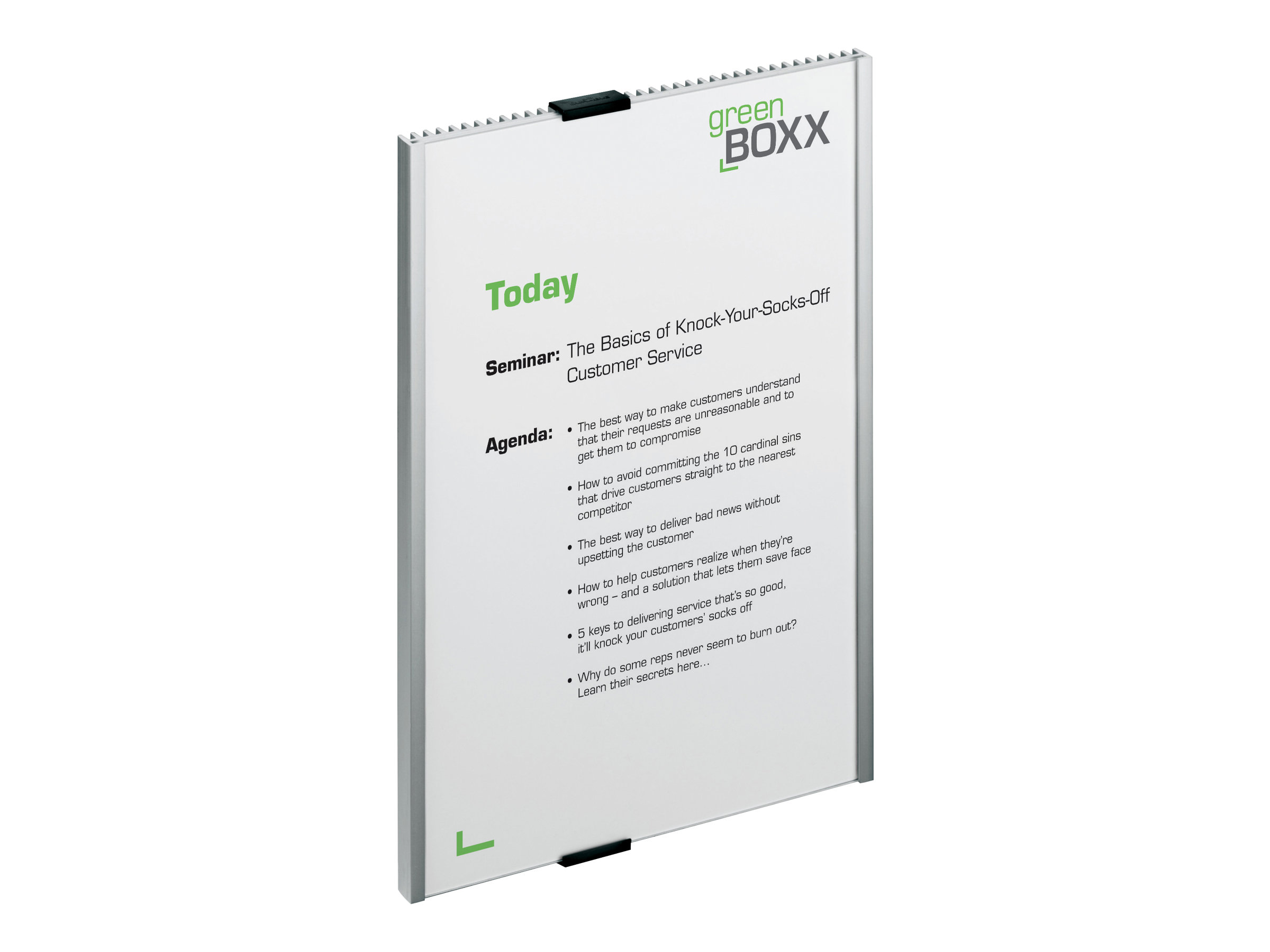 Durable INFO SIGN Türschild A4 210x297mm metallic silber