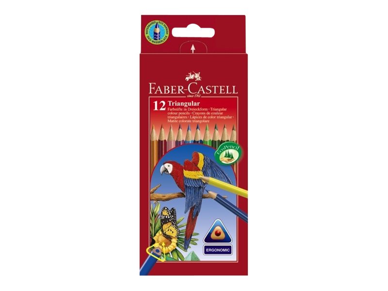 FABERCASTELL Ergonomics Buntstifte farbsortiert, 12 St