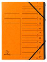 Exacompta Ordnungsmappen 12 Faecher orange Exacompta Ordnungsmappen 12 Faecher orange