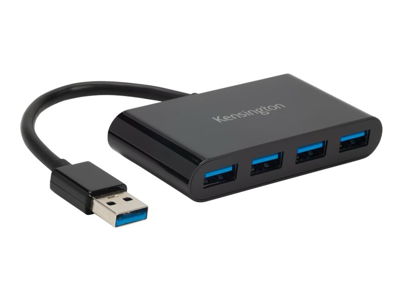 KENSINGTON UH4000 USB 3.0 4 Port Hub  schwarz