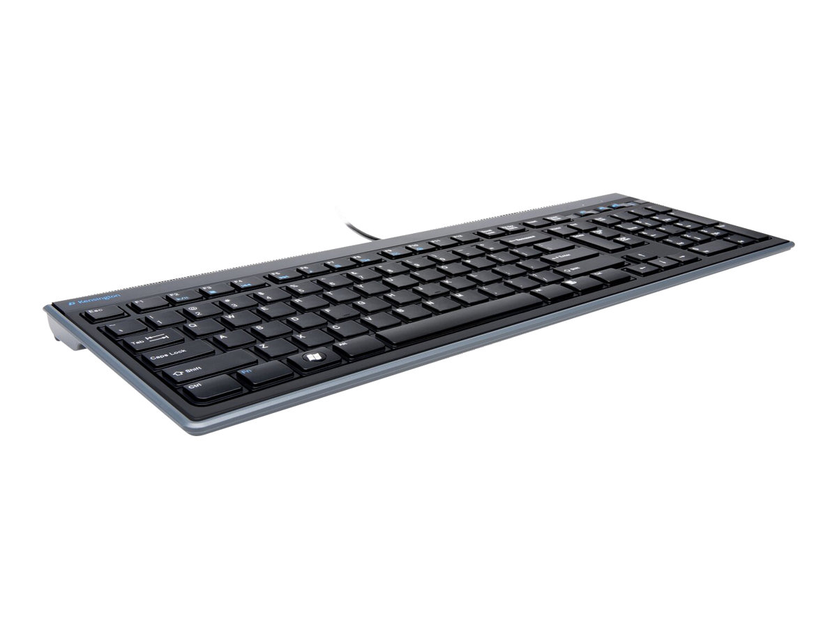 KENSINGTON Slim Type Tastatur USB schwarz KENSINGTON Slim Type Tastatur USB schwarz