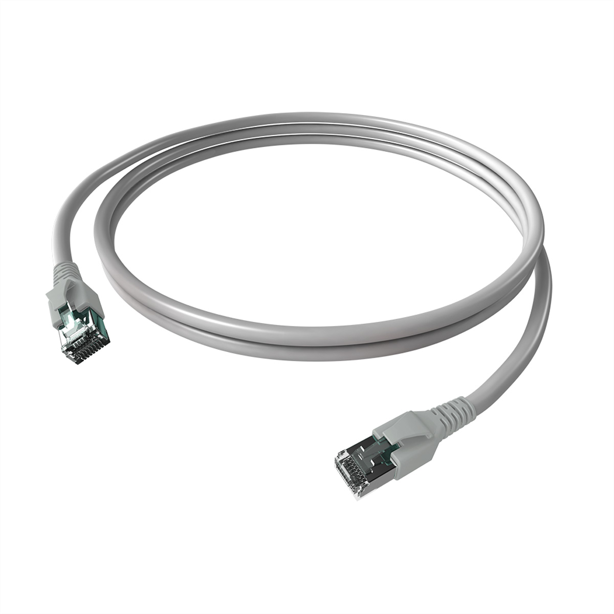 EASYLAN FlexBoot Patchkabel Kat.6A S/FTP grau 3m