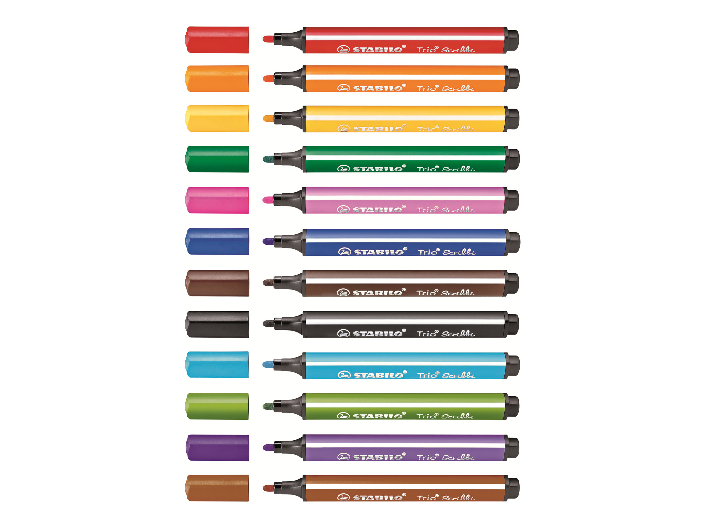 STABILO TrioÂ® Scribbi Filzstifte farbsortiert, 8 St.