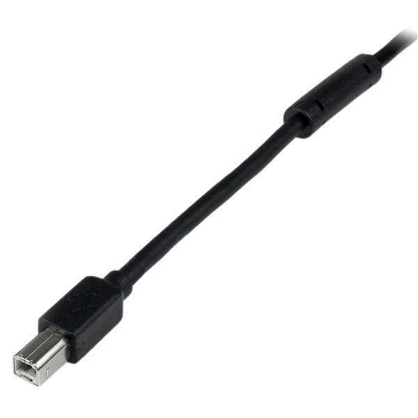 StarTech.com USB-Kabel 20m aktiv USB 2.0 A auf B Schwarz