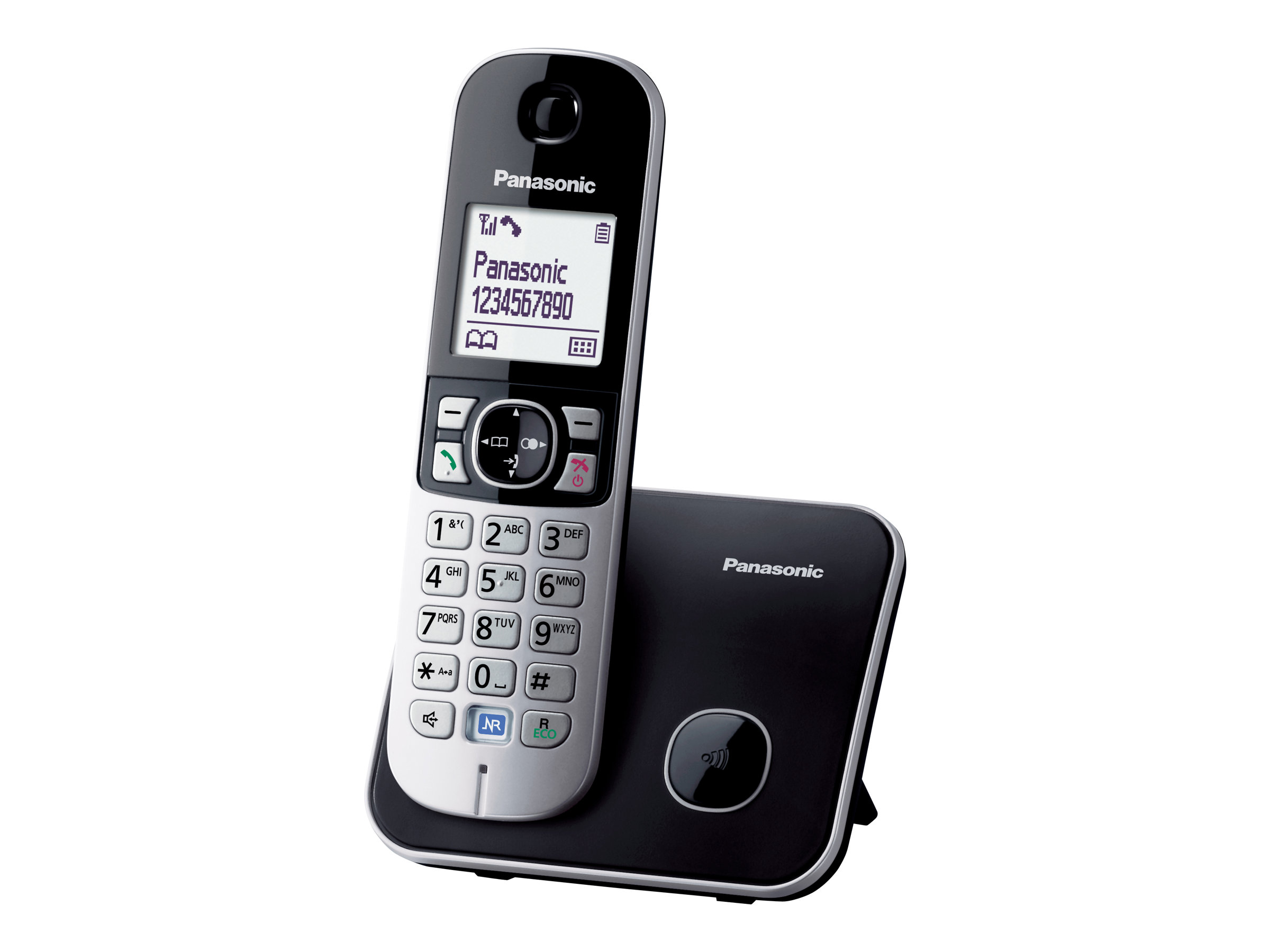 Panasonic KXTG6811 Schnurloses Telefon schwarzsilber