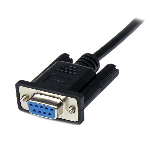 STARTECHCOM 2m Black DB9 RS232 Serial Null Modem Cable FM