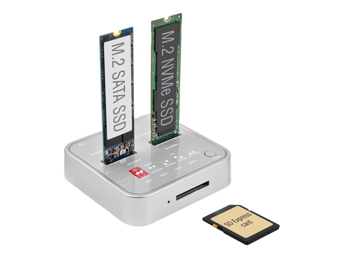 DeLOCK SSDDockingstation 1xUSB322xM2 NVMe Card