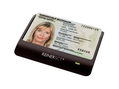 REINERSCT cyberJack RFID basis Chipkartenleser fuer den neuen Personalausweis nPA BSI zertifiziert