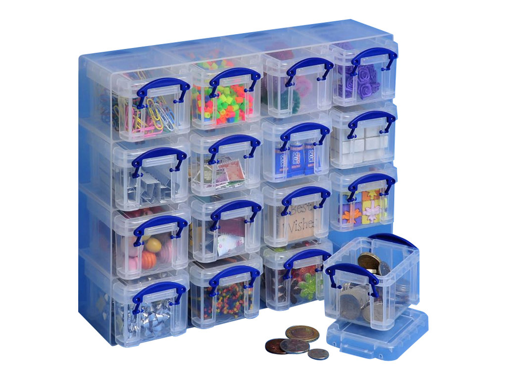 Really Useful Box Kleinteilemagazin 16x 0,14 l transparent 28,0 x 8,5 x 22,5 cm, 1 St