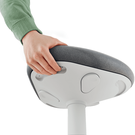 Esselte Leitz Ergo Active Hocker grau ergonomisch triangular