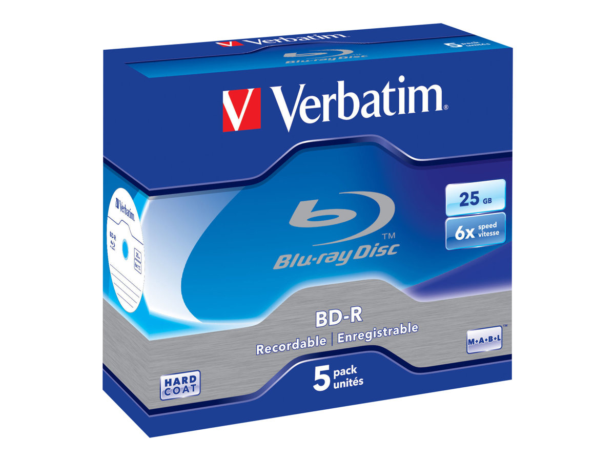 5 verbatim Blu-ray BD-R 25 GB 5 verbatim Blu-ray BD-R 25 GB