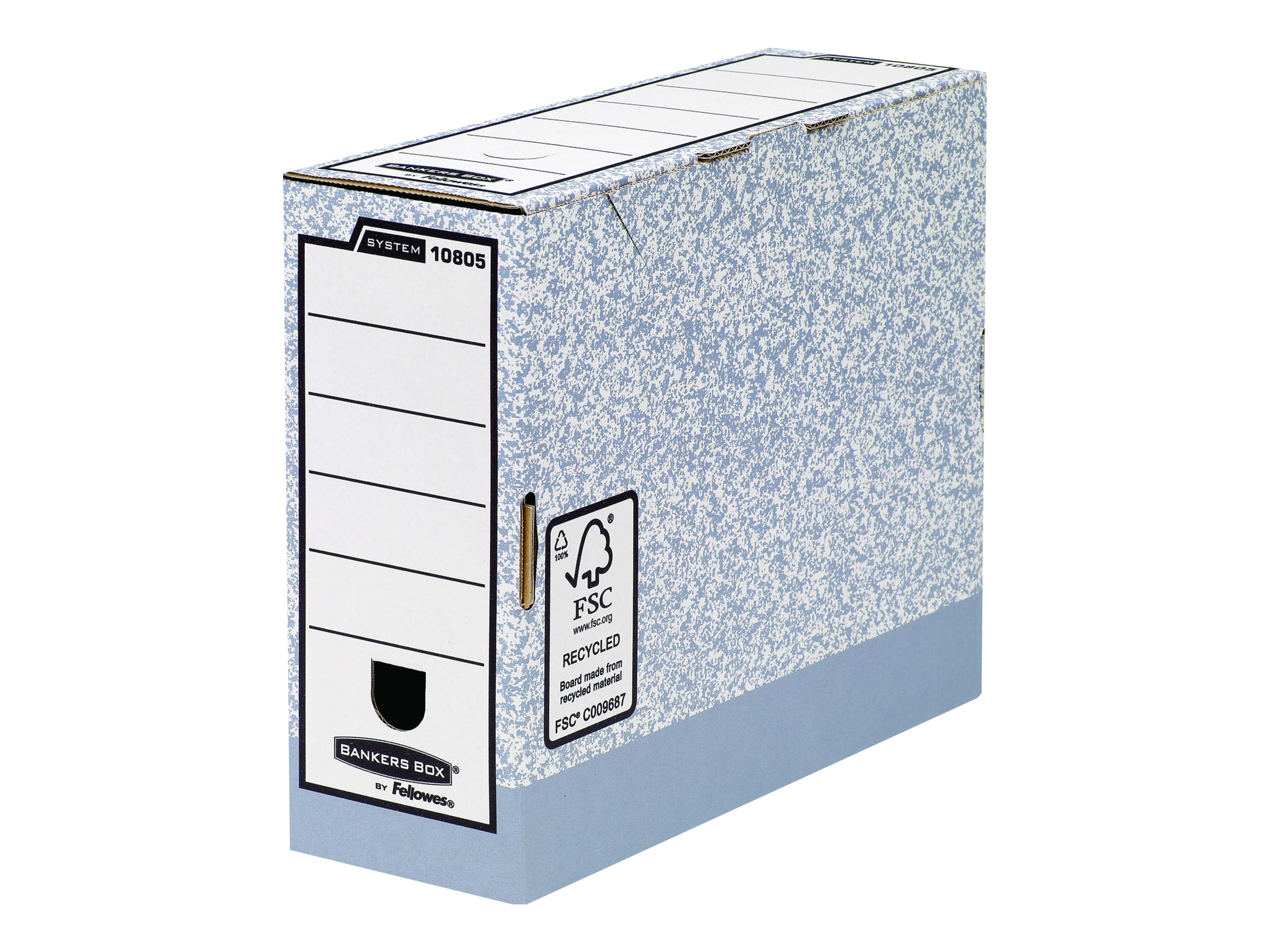 10 Bankers Box Archivboxen Bankers Box grau 11,1 x 32,7 x 26,5 cm