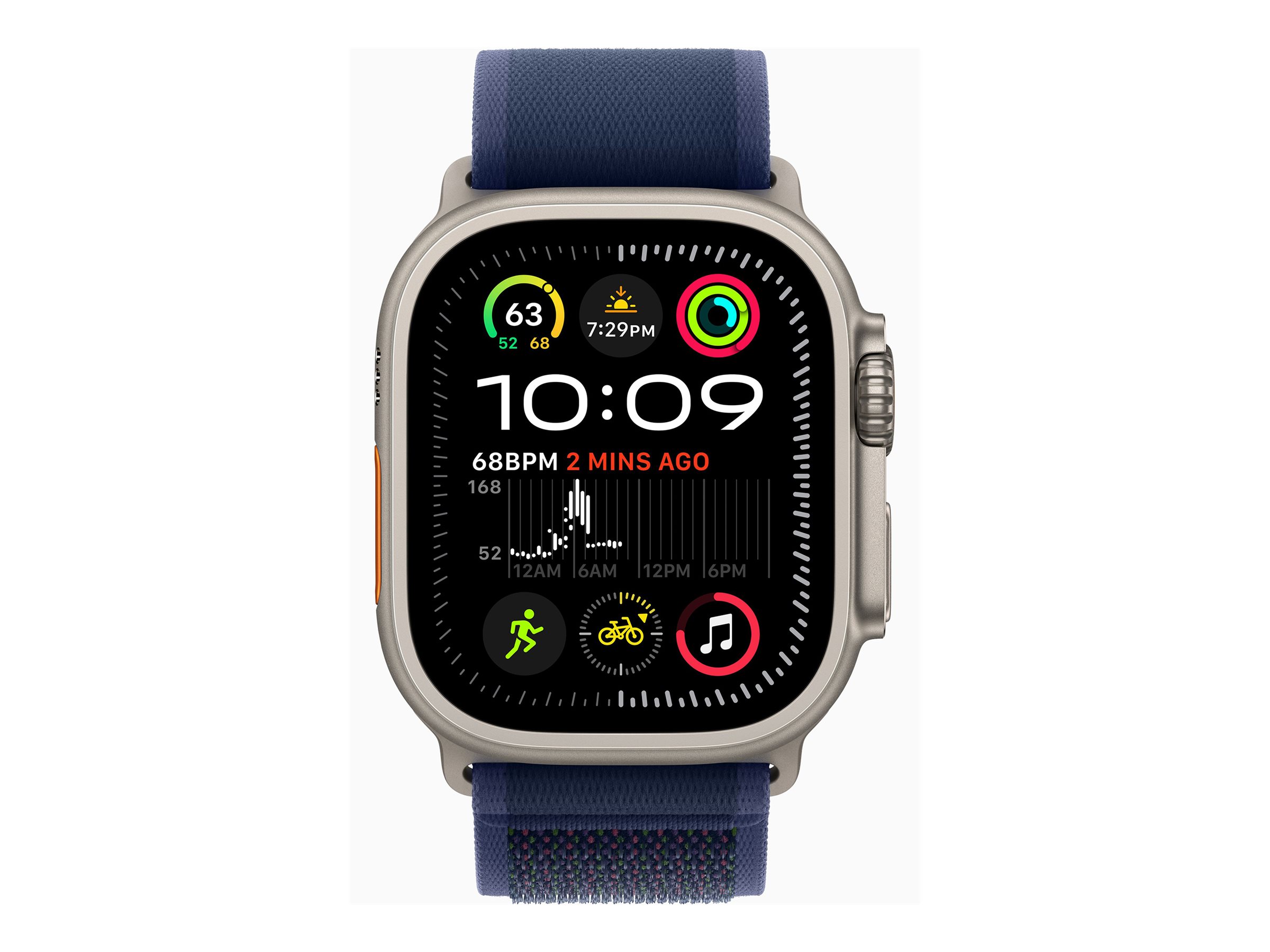 APPLE Watch Ultra 2 GPS + Cellular 49mm Natural Titanium Case with Blue Trail Loop - S/M APPLE Watch Ultra 2 GPS + Cellular 49mm Natural Titanium Case with Blue Trail Loop - S/M