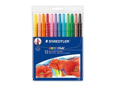 STAEDTLER Noris Club 221 Wachsmalstifte farbsortiert, 12 St