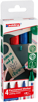 edding 3300 Permanentmarker farbsortiert 1,0 - 5,0 mm, 4 St. edding 3300 Permanentmarker farbsortiert 1,0 - 5,0 mm, 4 St.
