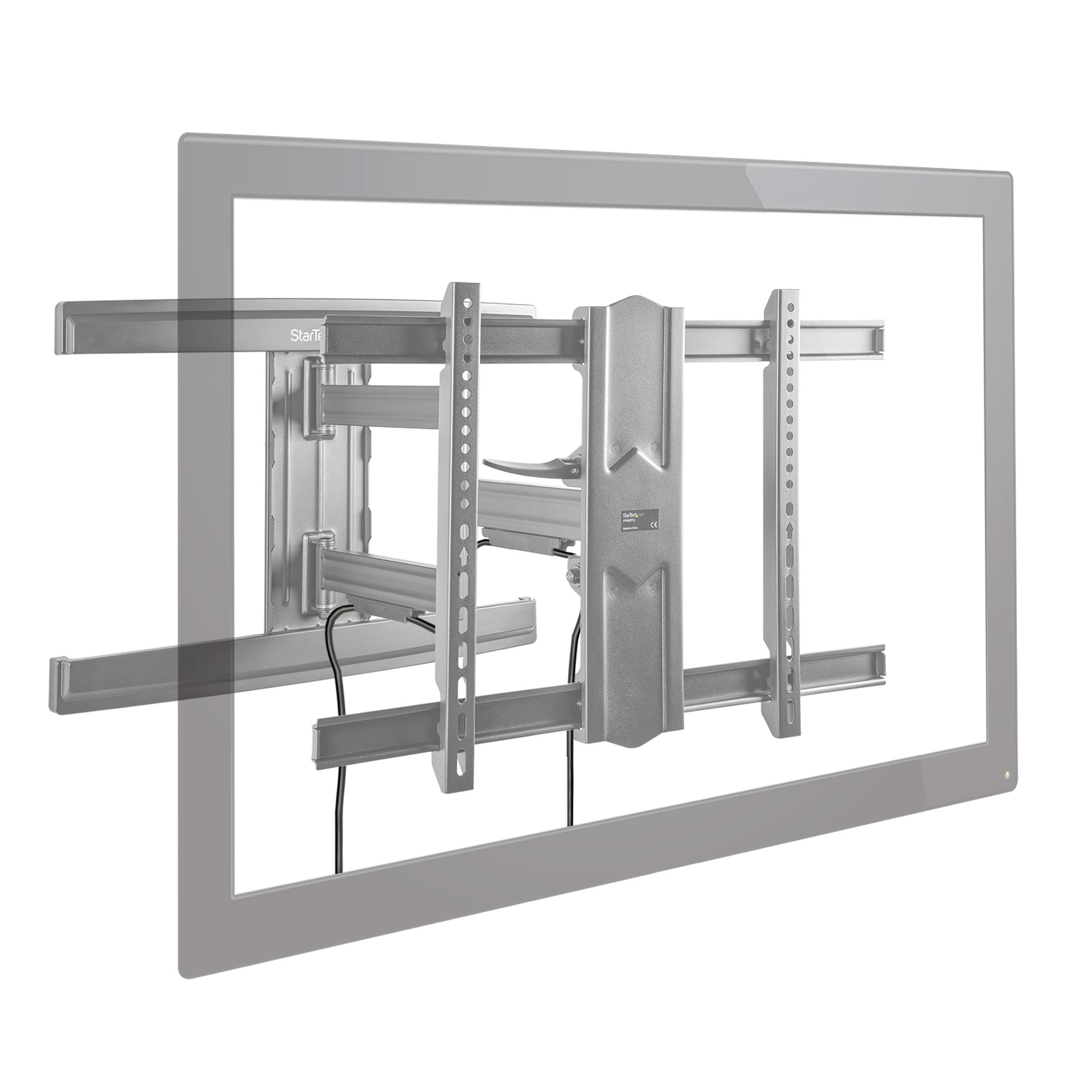 STARTECHCOM TV Wandhalterung vollbeweglich Für bis zu 203cm 80Zoll VESA Displays Gelenkarm Stahl einstellbar