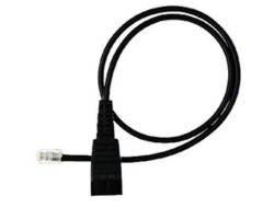 Jabra Kabelunterteil QD auf RJ10, 0,5m, glatt