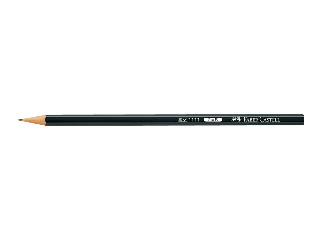 FABERCASTELL 1111 Bleistifte 2B schwarz, 12 St