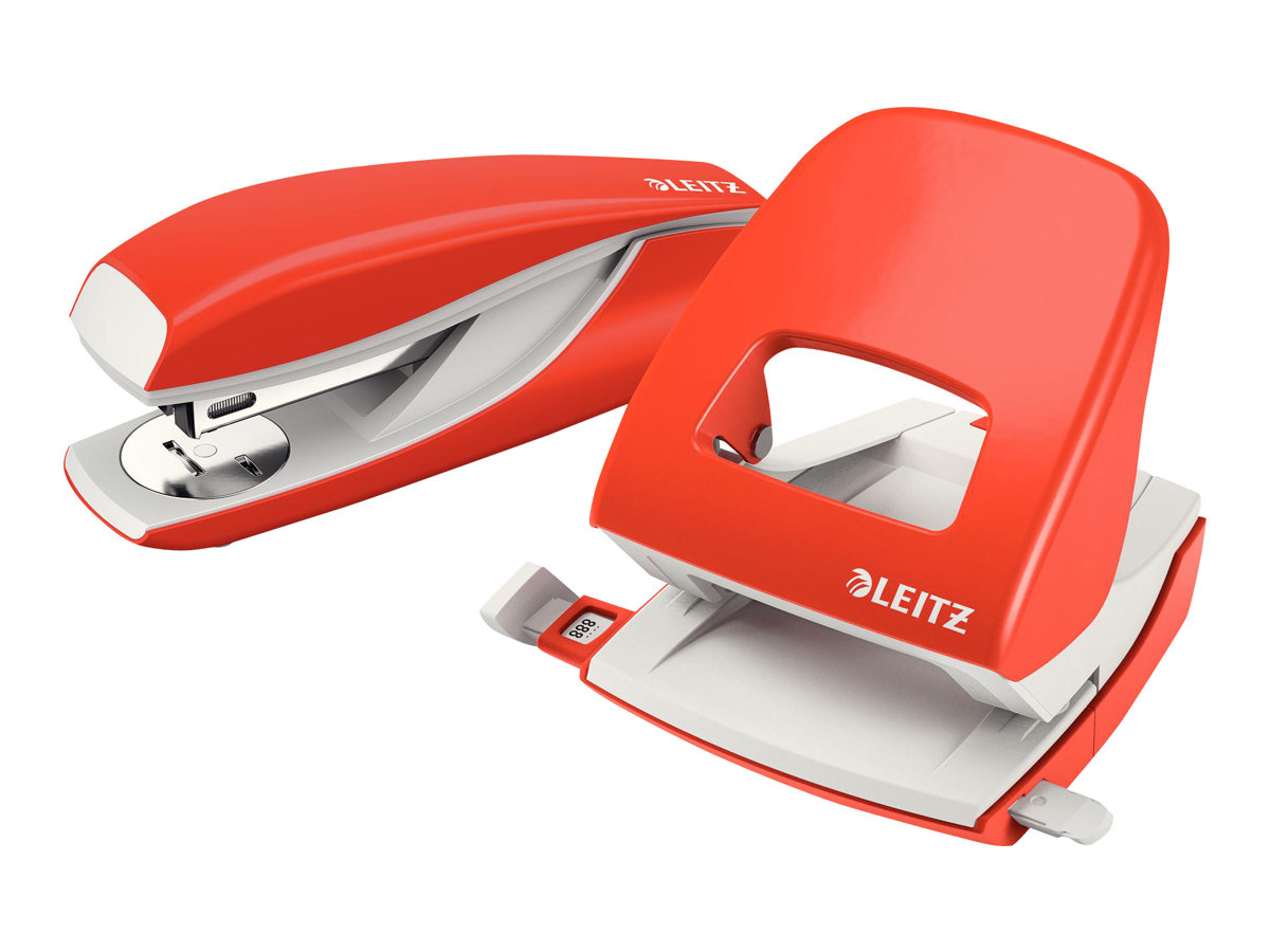 LEITZ Locher NeXXt 5008 hellrot, 1 St