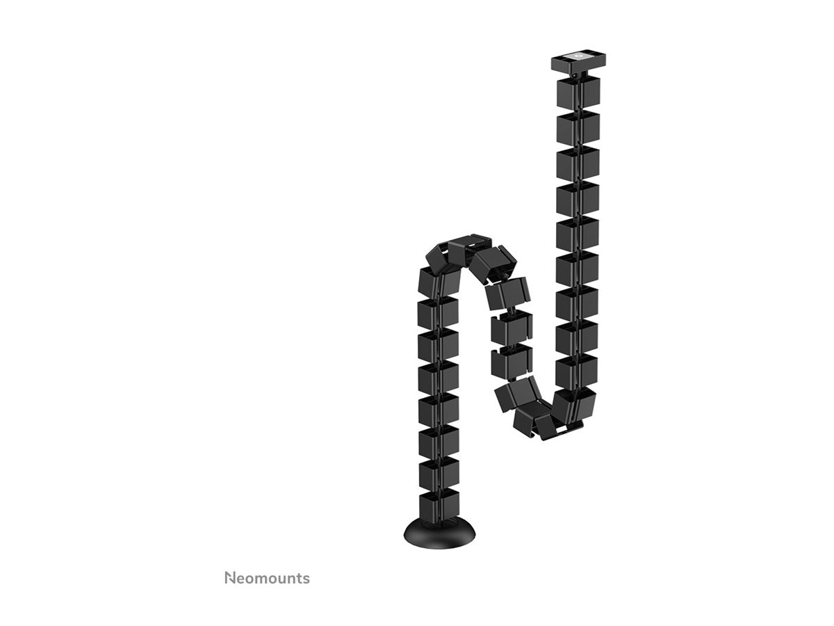 NEOMOUNTS Cable Spine Organizer for sitstand desk frames magnet mounted black