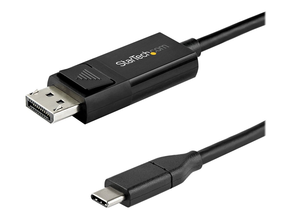 StarTech.com 6ft (2m) USB C to DisplayPort 1.4 Cable 8K 60Hz/4K - Reversible DP to USB-C or USB-C to DP Video Adapter Cable HBR3/HDR/DSC - USB-/DisplayPort-Kabel - 2 m