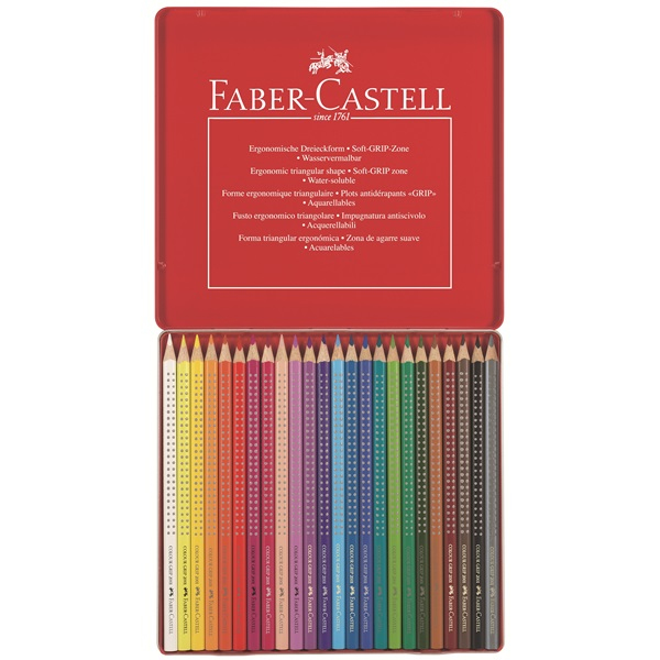 FABERCASTELL Colour GRIP Buntstifte farbsortiert, 24 St